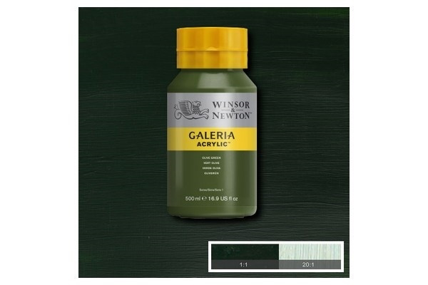 Galeria Acrylic 500Ml Olive Green 447 in de groep SPORT, VRIJE TIJD & HOBBY / Hobby / Schilderen & tekenen / Kunstenaarkleuren / Acryl bij TP E-commerce Nordic AB (A08810)