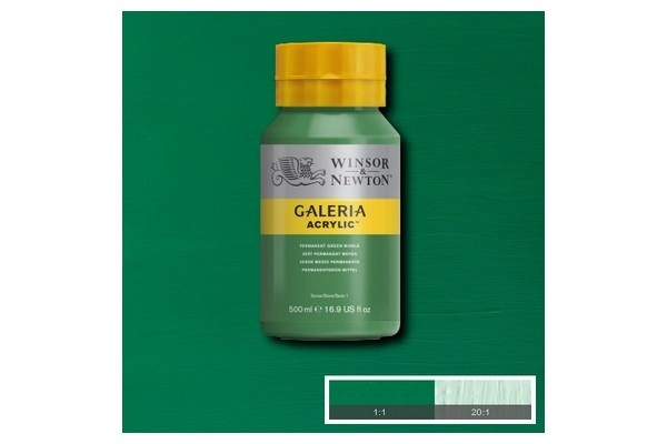 Galeria Acrylic 500Ml Perm Green Middle 484 in de groep SPORT, VRIJE TIJD & HOBBY / Hobby / Schilderen & tekenen / Kunstenaarkleuren / Acryl bij TP E-commerce Nordic AB (A08816)