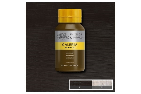 Galeria Acrylic 500Ml Vandyke Brown 676 in de groep SPORT, VRIJE TIJD & HOBBY / Hobby / Schilderen & tekenen / Kunstenaarkleuren / Acryl bij TP E-commerce Nordic AB (A08834)