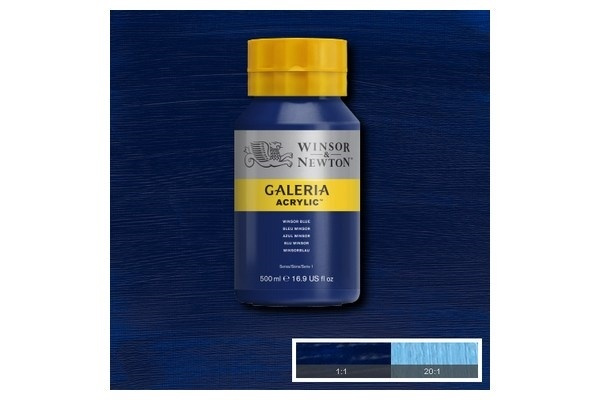 Galeria Acrylic 500Ml Winsor Blue 706 in de groep SPORT, VRIJE TIJD & HOBBY / Hobby / Schilderen & tekenen / Kunstenaarkleuren / Acryl bij TP E-commerce Nordic AB (A08836)