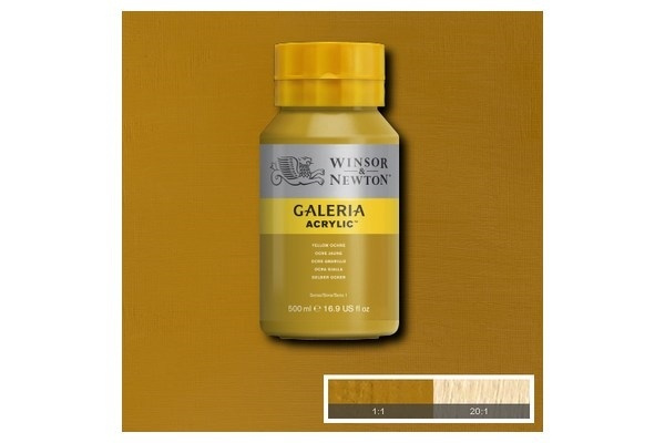 Galeria Acrylic 500Ml Yellow Ochre 744 in de groep SPORT, VRIJE TIJD & HOBBY / Hobby / Schilderen & tekenen / Kunstenaarkleuren / Acryl bij TP E-commerce Nordic AB (A08838)