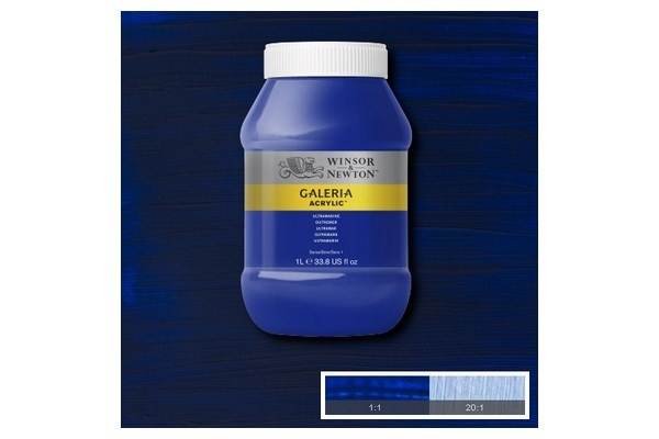 Galeria Acrylic 1L Ultramarine 660 in de groep SPORT, VRIJE TIJD & HOBBY / Hobby / Schilderen & tekenen / Kunstenaarkleuren / Acryl bij TP E-commerce Nordic AB (A08894)