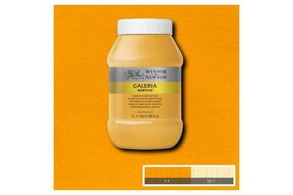 Galeria Acrylic 1L Cad Yellow Deep Hue 115 in de groep SPORT, VRIJE TIJD & HOBBY / Hobby / Schilderen & tekenen / Kunstenaarkleuren / Acryl bij TP E-commerce Nordic AB (A08898)