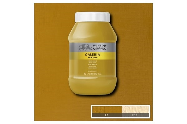 Galeria Acrylic 1L Yellow Ochre 744 in de groep SPORT, VRIJE TIJD & HOBBY / Hobby / Schilderen & tekenen / Kunstenaarkleuren / Acryl bij TP E-commerce Nordic AB (A08907)