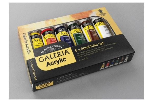 GALERIA ACRYLIC 6x60 ml set in de groep SPORT, VRIJE TIJD & HOBBY / Hobby / Schilderen & tekenen / Kunstenaarkleuren / Acryl bij TP E-commerce Nordic AB (A08911)