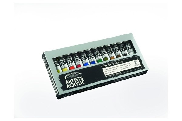 PROFESSIONAL ACRYLIC COLOUR Starter set 12x20 ml in de groep SPORT, VRIJE TIJD & HOBBY / Hobby / Schilderen & tekenen / Kunstenaarkleuren / Acryl bij TP E-commerce Nordic AB (A08942)