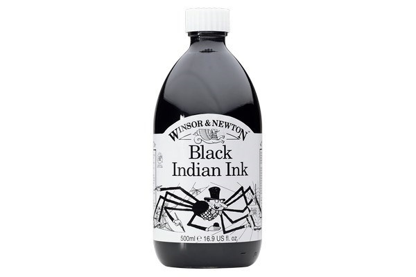 Drawing Ink 030 Black Indian ink, 500 ml in de groep SPORT, VRIJE TIJD & HOBBY / Hobby / Schilderen & tekenen / Kunstenaarkleuren / Inkt bij TP E-commerce Nordic AB (A08951)
