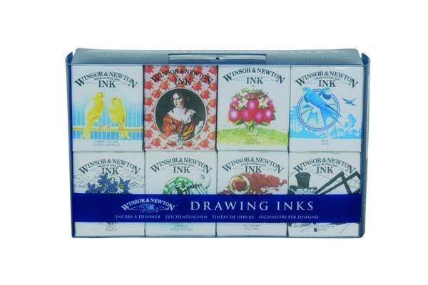 Drawing Ink Henry Collection 8x14 ml in de groep SPORT, VRIJE TIJD & HOBBY / Hobby / Schilderen & tekenen / Kunstenaarkleuren / Inkt bij TP E-commerce Nordic AB (A08954)