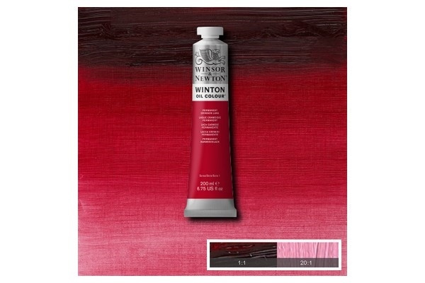 Winton Oil Col 200Ml (17) Perm Crimson Lake 478 in de groep SPORT, VRIJE TIJD & HOBBY / Hobby / Schilderen & tekenen / Kunstenaarkleuren / Olieverf bij TP E-commerce Nordic AB (A09054)