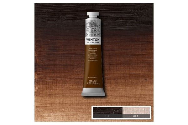 Winton Oil Col 200Ml (03) Burnt Umber 076 in de groep SPORT, VRIJE TIJD & HOBBY / Hobby / Schilderen & tekenen / Kunstenaarkleuren / Olieverf bij TP E-commerce Nordic AB (A09064)