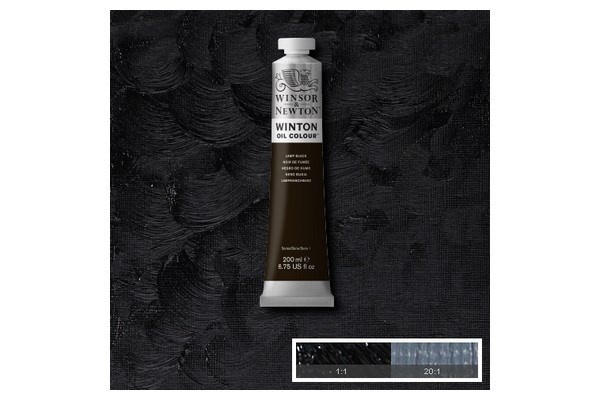 Winton Oil Col 200Ml (25) Lamp Black 337 in de groep SPORT, VRIJE TIJD & HOBBY / Hobby / Schilderen & tekenen / Kunstenaarkleuren / Olieverf bij TP E-commerce Nordic AB (A09069)