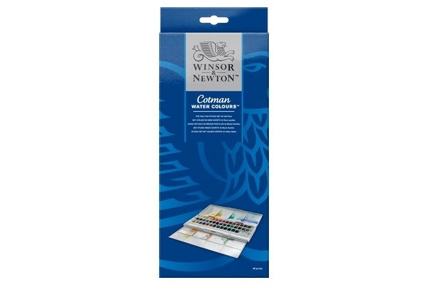 Cotman Water Color 45x½-pan studio in de groep SPORT, VRIJE TIJD & HOBBY / Hobby / Schilderen & tekenen / Kunstenaarkleuren / Aquarelkleuren bij TP E-commerce Nordic AB (A09086)