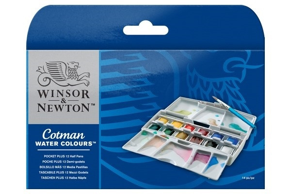 Cotman Water Color Pocketbox PLUS in de groep SPORT, VRIJE TIJD & HOBBY / Hobby / Schilderen & tekenen / Kunstenaarkleuren / Aquarelkleuren bij TP E-commerce Nordic AB (A09088)