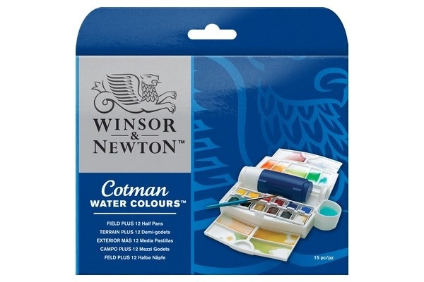 Cotman Water Col Field box Plus in de groep SPORT, VRIJE TIJD & HOBBY / Hobby / Schilderen & tekenen / Kunstenaarkleuren / Aquarelkleuren bij TP E-commerce Nordic AB (A09089)