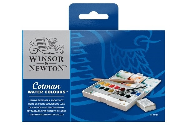 Cotman Water Color Deluxe pocketbox in de groep SPORT, VRIJE TIJD & HOBBY / Hobby / Schilderen & tekenen / Kunstenaarkleuren / Aquarelkleuren bij TP E-commerce Nordic AB (A09100)
