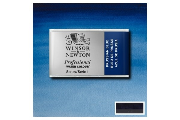 Prof Water Colour Pan/W Prussian Blue 538 in de groep SPORT, VRIJE TIJD & HOBBY / Hobby / Schilderen & tekenen / Kunstenaarkleuren / Aquarelkleuren bij TP E-commerce Nordic AB (A09133)