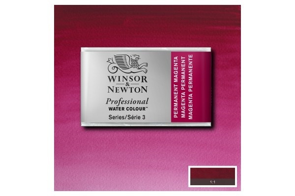 Prof Water Colour Pan/W Perm Magenta 489 in de groep SPORT, VRIJE TIJD & HOBBY / Hobby / Schilderen & tekenen / Kunstenaarkleuren / Aquarelkleuren bij TP E-commerce Nordic AB (A09138)