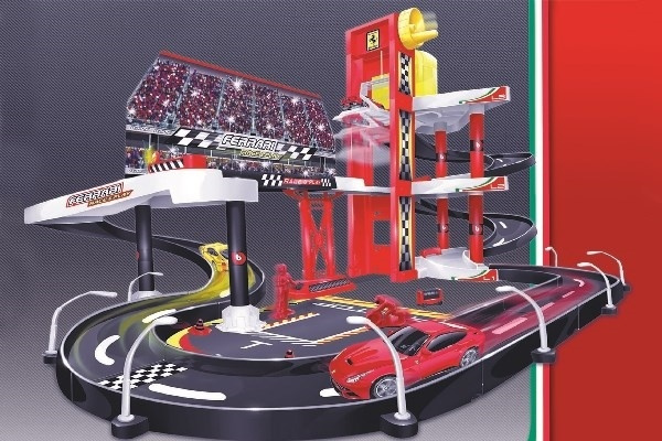 Ferrari racing garage incl. 1 car 1:43 in de groep SPEELGOED, KINDER- & BABYPRODUCTEN / Speelgoed / Speelgoedauto\'s bij TP E-commerce Nordic AB (A09251)