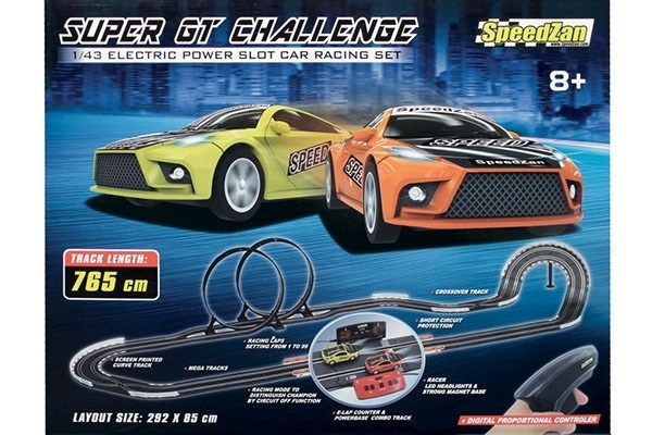 Super GT Challenge 765cm in de groep SPEELGOED, KINDER- & BABYPRODUCTEN / Op afstand bestuurbaar / Autobanen / Banen bij TP E-commerce Nordic AB (A09268)
