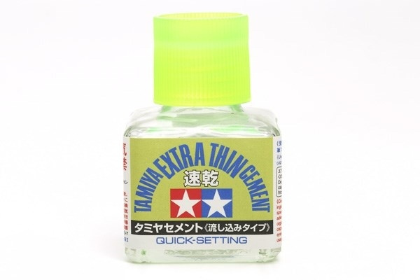 Tamiya Extra Dun Cement, Snelhardend, met penseel 40ml in de groep SPORT, VRIJE TIJD & HOBBY / Hobby / Kunststof modellen / Lijm bij TP E-commerce Nordic AB (A09558)
