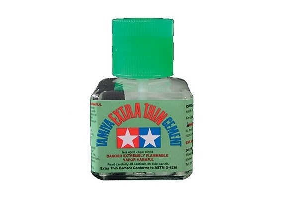 Tamiya Extra - Dun cement, lijm 40ml in de groep SPORT, VRIJE TIJD & HOBBY / Hobby / Kunststof modellen / Lijm bij TP E-commerce Nordic AB (A09575)