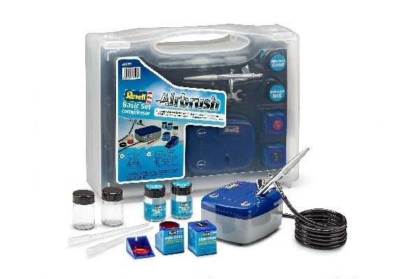 Basic Set med kompressor in de groep SPORT, VRIJE TIJD & HOBBY / Hobby / Airbrush / Spuitpistolen bij TP E-commerce Nordic AB (A09890)