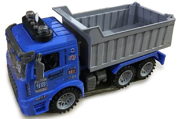 Vrachtwagen met kipper, Licht en Geluid 1:14, Blauw in de groep SPEELGOED, KINDER- & BABYPRODUCTEN / Speelgoed / Speelgoedauto\'s bij TP E-commerce Nordic AB (A10088)