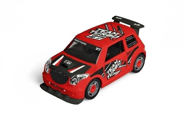 1:20 JUNIOR KIT Pull Back Rallye Car, red in de groep SPEELGOED, KINDER- & BABYPRODUCTEN / Speelgoed / Speelgoedauto\'s bij TP E-commerce Nordic AB (A10096)