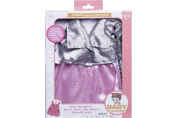 Klänning med jacka och Fe-stav till Miller Baby dockor in de groep SPEELGOED, KINDER- & BABYPRODUCTEN / Speelgoed / Docks & Accessoires bij TP E-commerce Nordic AB (A10130)