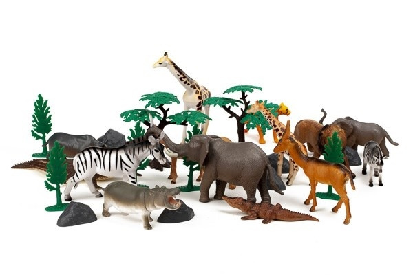 Animal planet 30st vilda djur i 3,2L behållare in de groep SPEELGOED, KINDER- & BABYPRODUCTEN / Speelgoed / Figuren, Miniaturen & accessoires bij TP E-commerce Nordic AB (A10140)