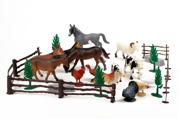 Animal Planet 30st bondgårdsdjur i 3,2L behållare in de groep SPEELGOED, KINDER- & BABYPRODUCTEN / Speelgoed / Figuren, Miniaturen & accessoires bij TP E-commerce Nordic AB (A10142)