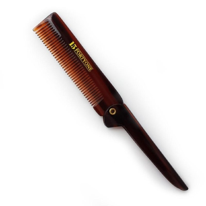 1541 London Pocket Size Fine Tooth Folding Comb in de groep BEAUTY & HEALTH / Haar & Styling / Scheren & Trimmen / Baardkammen & Scheerborstels bij TP E-commerce Nordic AB (A10184)