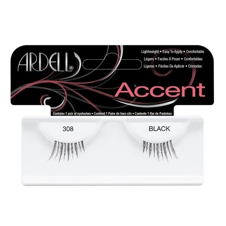Ardell Accent Lashes 308 Black in de groep BEAUTY & HEALTH / Makeup / Ogen & Wenkbrauwen / Nepwimpers bij TP E-commerce Nordic AB (A10246)