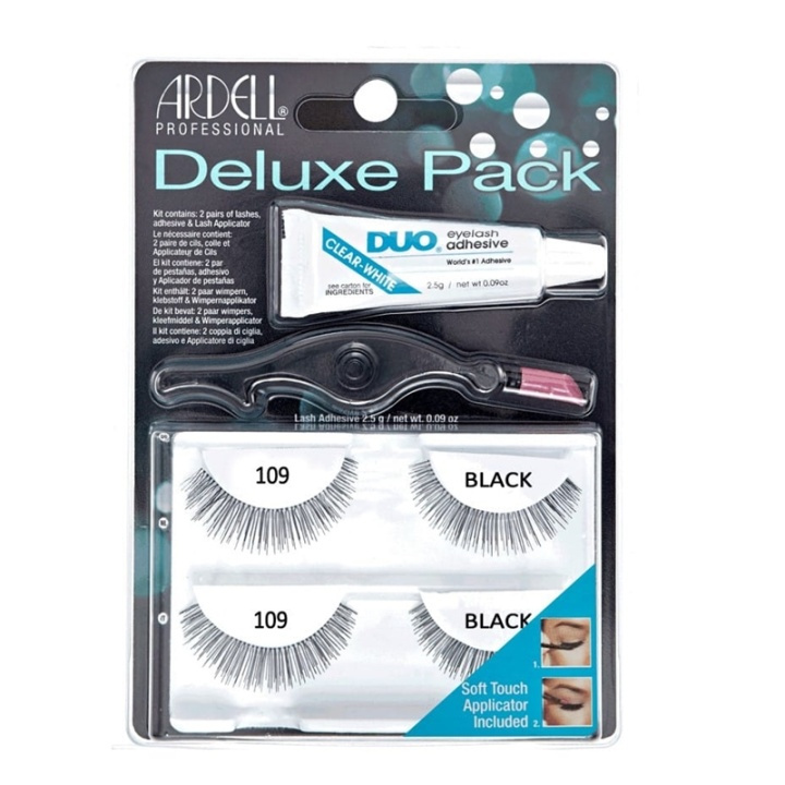 Ardell Eyelash Deluxe Pack 109 Black in de groep BEAUTY & HEALTH / Makeup / Ogen & Wenkbrauwen / Nepwimpers bij TP E-commerce Nordic AB (A10263)