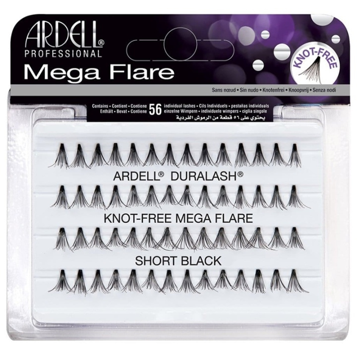 Ardell Mega Flare Individuals Short Black in de groep BEAUTY & HEALTH / Makeup / Ogen & Wenkbrauwen / Nepwimpers bij TP E-commerce Nordic AB (A10310)