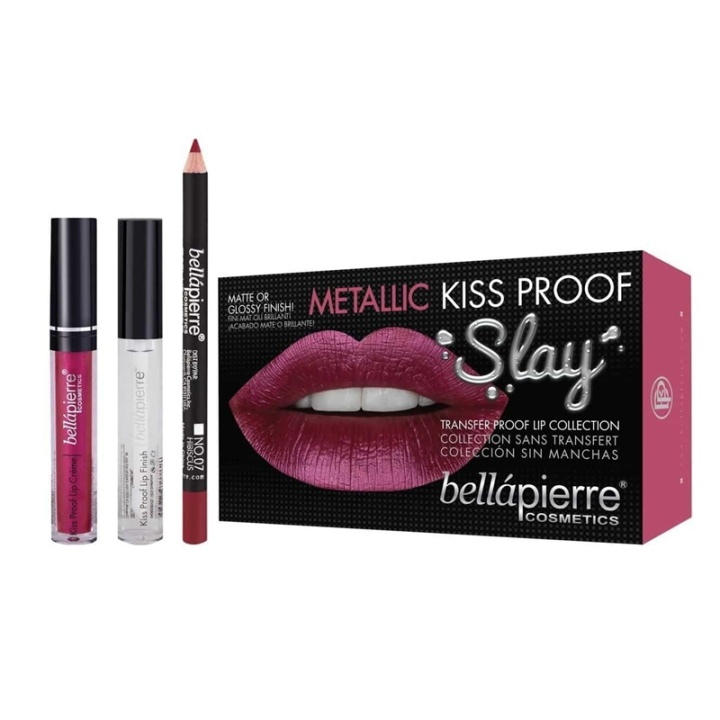 Bellapierre Metallic Kiss Proof Slay Kit - Rosy Pink in de groep BEAUTY & HEALTH / Cadeausets / Cadeausets voor haar bij TP E-commerce Nordic AB (A10448)