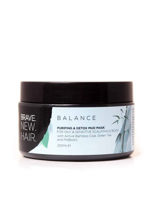 Brave. New. Hair. Balance Purifying & Detox Mud Mask 250ml in de groep BEAUTY & HEALTH / Haar & Styling / Haarverzorging / Haarmasker bij TP E-commerce Nordic AB (A10517)