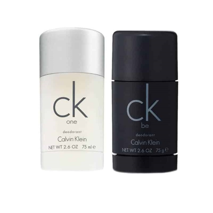 2-pack Calvin Klein CK One + CK Be Deostick 75ml in de groep BEAUTY & HEALTH / Geuren & Parfum / Deodorant / Deodorant voor vrouwen bij TP E-commerce Nordic AB (A10561)