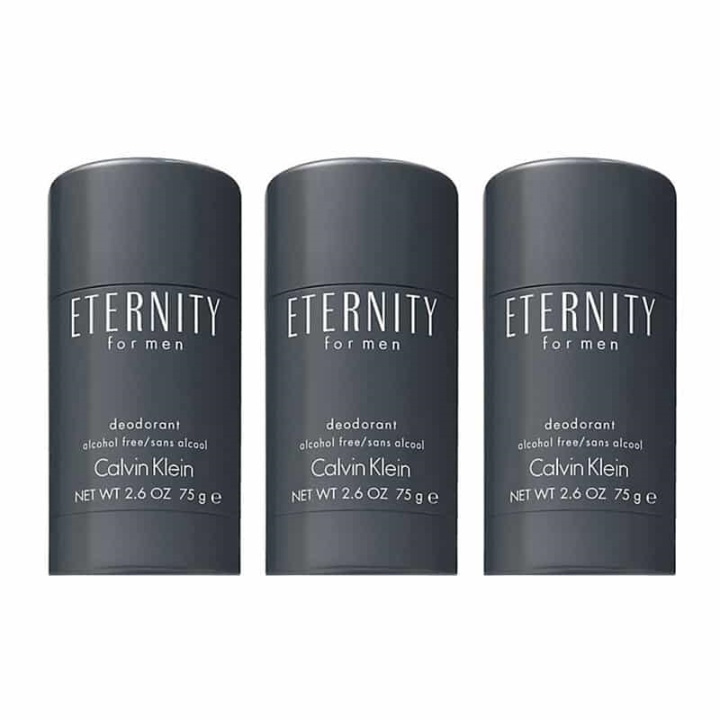 3-pack Calvin Klein Eternity For Men Deostick 75ml in de groep BEAUTY & HEALTH / Geuren & Parfum / Deodorant / Deodorant voor vrouwen bij TP E-commerce Nordic AB (A10565)
