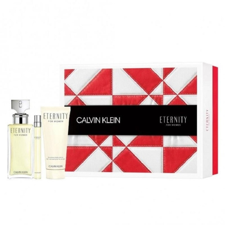 Giftset Calvin Klein Eternity for Women Edp 100ml + Edp 10ml + Bodylotion 100ml in de groep BEAUTY & HEALTH / Geuren & Parfum / Parfum / Parfumdoosjes bij TP E-commerce Nordic AB (A10589)
