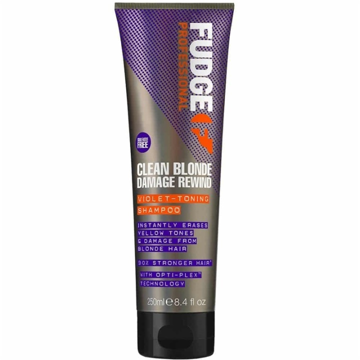 Fudge Clean Blonde Damage Rewind Violet Shampoo 250ml in de groep BEAUTY & HEALTH / Haar & Styling / Haarverzorging / Haarverf / Zilvershampoo bij TP E-commerce Nordic AB (A10918)