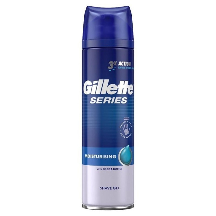 Gillette Series Moisturising Shave Gel 200ml in de groep BEAUTY & HEALTH / Haar & Styling / Scheren & Trimmen / Scheermessen & Accessoires bij TP E-commerce Nordic AB (A10927)