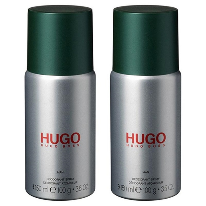 2-pack Hugo Boss Hugo Man Deo Spray 150ml in de groep BEAUTY & HEALTH / Geuren & Parfum / Deodorant / Deodorant voor vrouwen bij TP E-commerce Nordic AB (A10985)