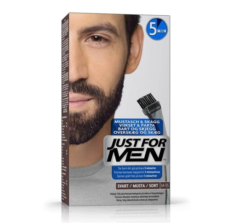 Just For Men Moustache & Beard - Real Black M55 in de groep BEAUTY & HEALTH / Haar & Styling / Baardverzorging / Baardverf bij TP E-commerce Nordic AB (A11117)