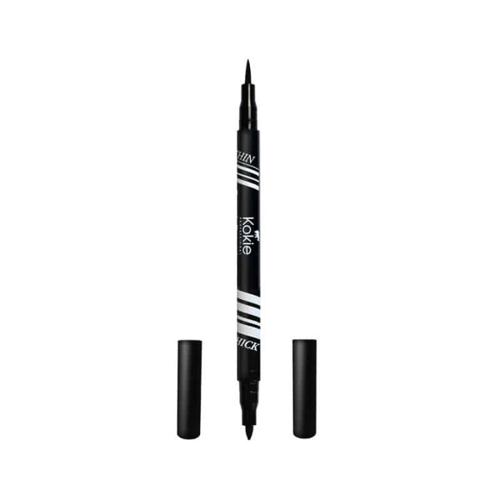 Kokie Dynamic Duo Eyeliner Pen Black in de groep BEAUTY & HEALTH / Makeup / Ogen & Wenkbrauwen / Eyeliner / Kajal bij TP E-commerce Nordic AB (A11250)