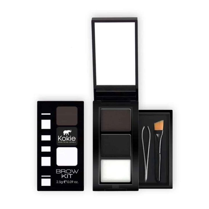 Kokie Eyebrow Kit - Black in de groep BEAUTY & HEALTH / Makeup / Ogen & Wenkbrauwen / Wenkbrauwkits bij TP E-commerce Nordic AB (A11253)