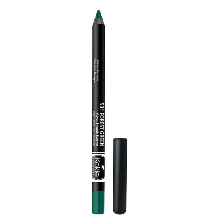 Kokie Velvet Smooth Eyeliner - Forest Green in de groep BEAUTY & HEALTH / Makeup / Ogen & Wenkbrauwen / Eyeliner / Kajal bij TP E-commerce Nordic AB (A11557)