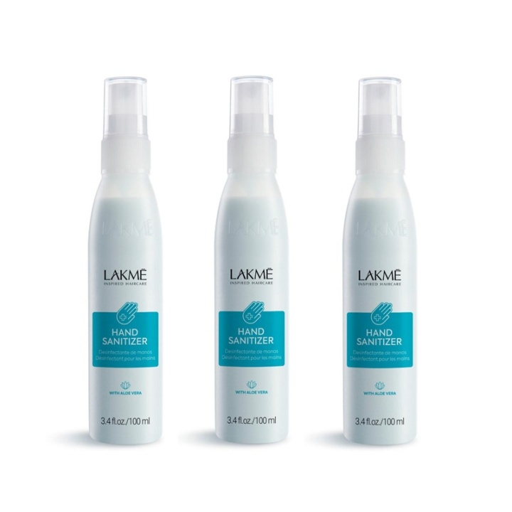 3-pack Lakmé Hand Sanitizer With Aloe Vera 100ml in de groep BEAUTY & HEALTH / Gezondheidszorg / handdesinfectie bij TP E-commerce Nordic AB (A11586)