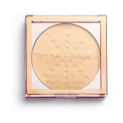 Makeup Revolution Bake & Blot Powder - Banana in de groep BEAUTY & HEALTH / Makeup / Make-up gezicht / Poeder bij TP E-commerce Nordic AB (A11735)