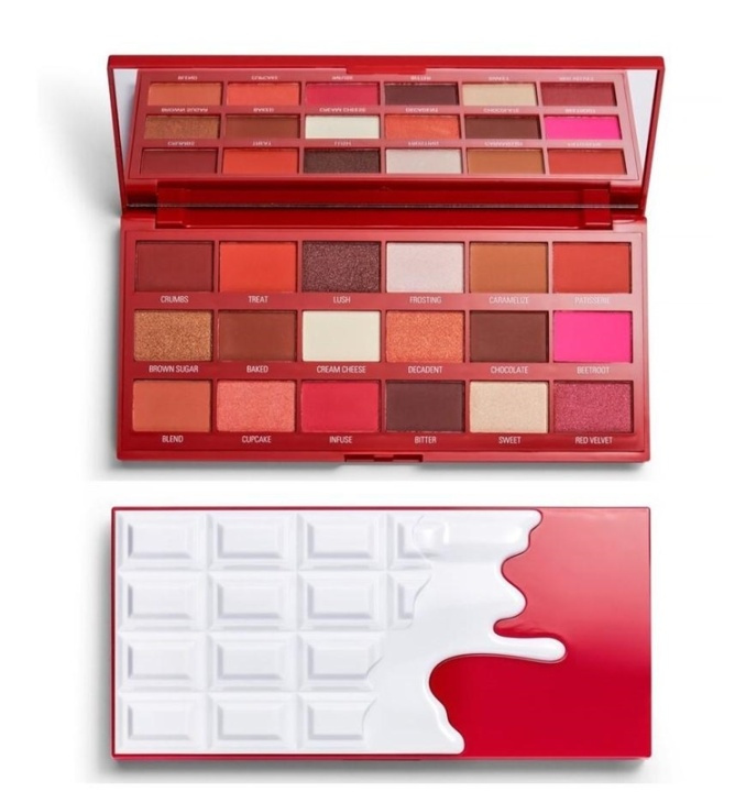 Makeup Revolution Chocolate Palette - Red Velvet in de groep BEAUTY & HEALTH / Makeup / Ogen & Wenkbrauwen / Oogschaduw bij TP E-commerce Nordic AB (A11762)